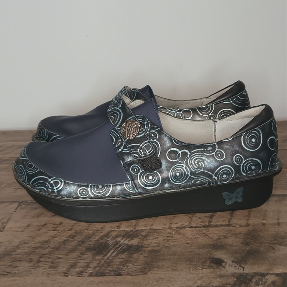 Alegrio Dena Dream Neoprene Leather Slip On Shoes NWOT/B - Picture 3 of 6